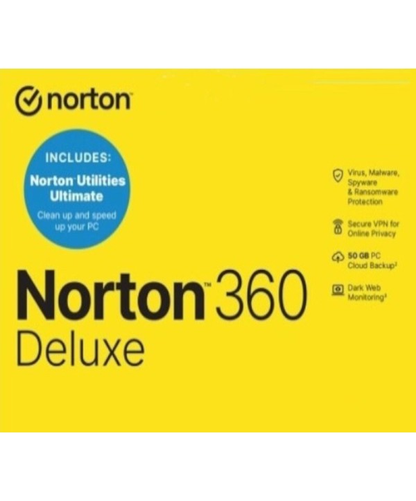 Norton 360 Deluxe + Utilities Ultimate 2026 1 Jahr / 5 Geräte + 50 GB Cloud Storage Key EUROPE